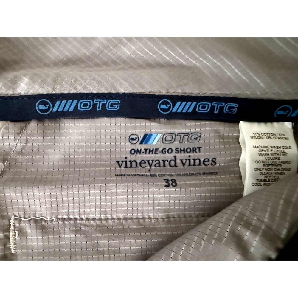 Vineyard Vines OTG On-The-Go Shorts Mens 38 White 9 Inch Inseam - Picture 4 of 7